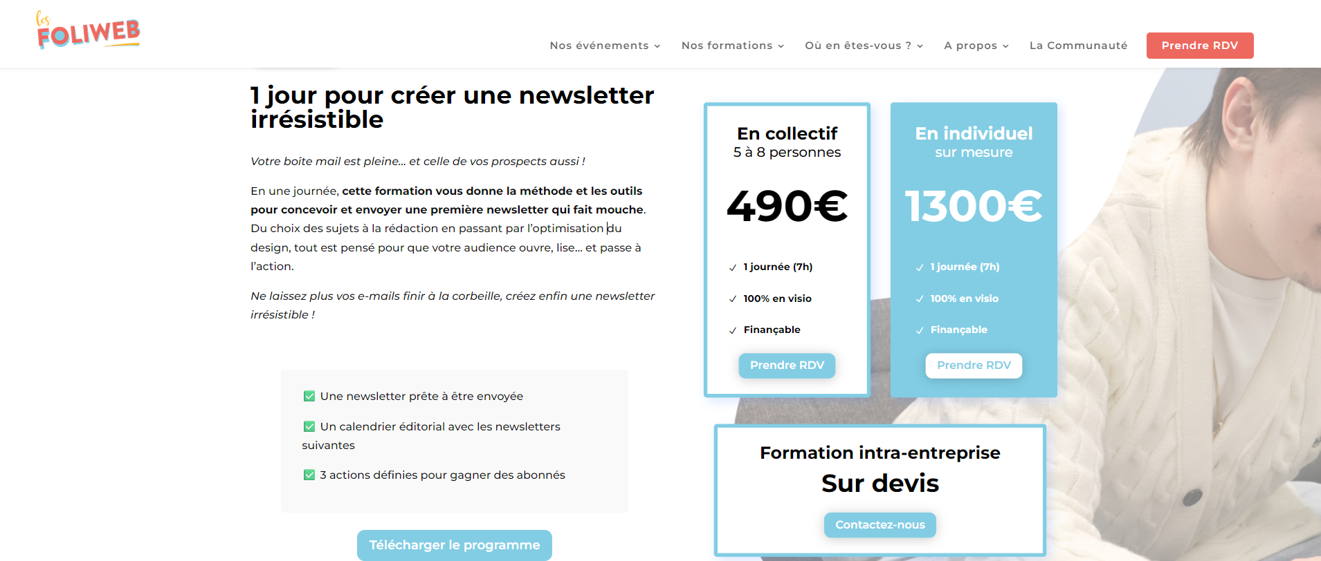 La formation email marketing des Foliweb