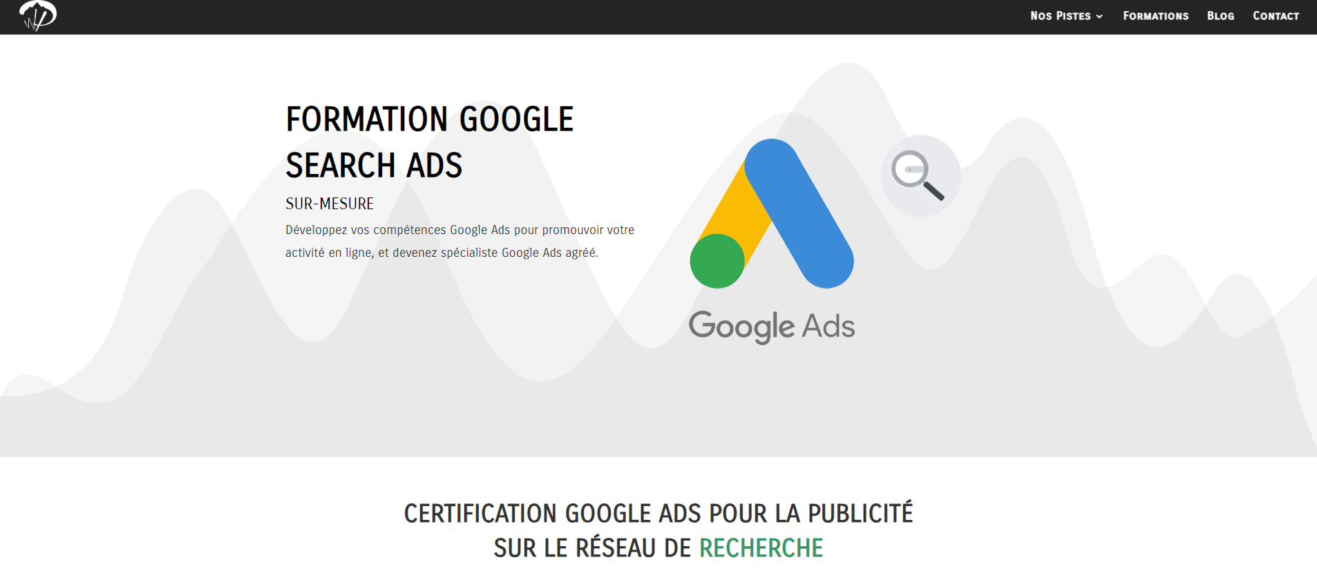 La formation Google Ads Search de Web Hors Piste