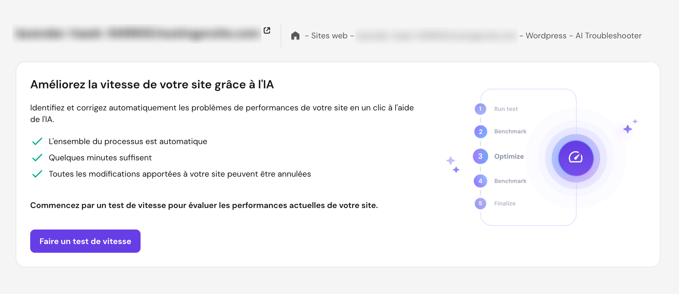 AI Troubleshooter d'Hostinger.