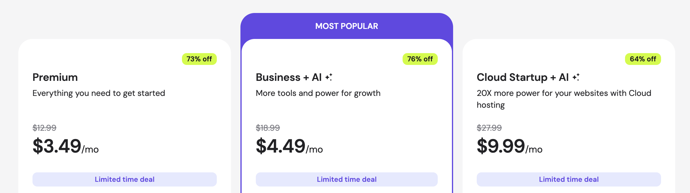 Hostinger pricing