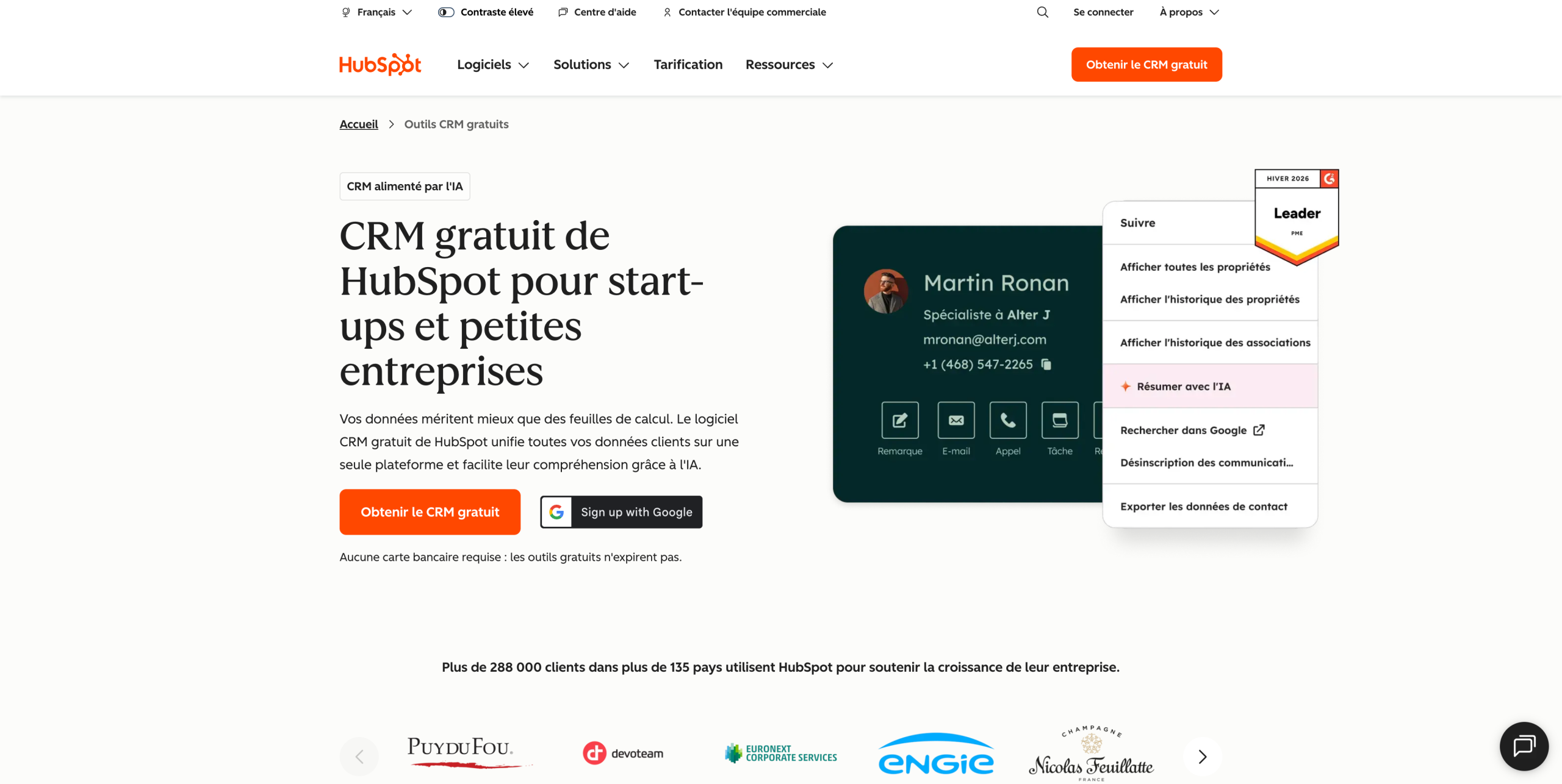 L'outil HubSpot CRM