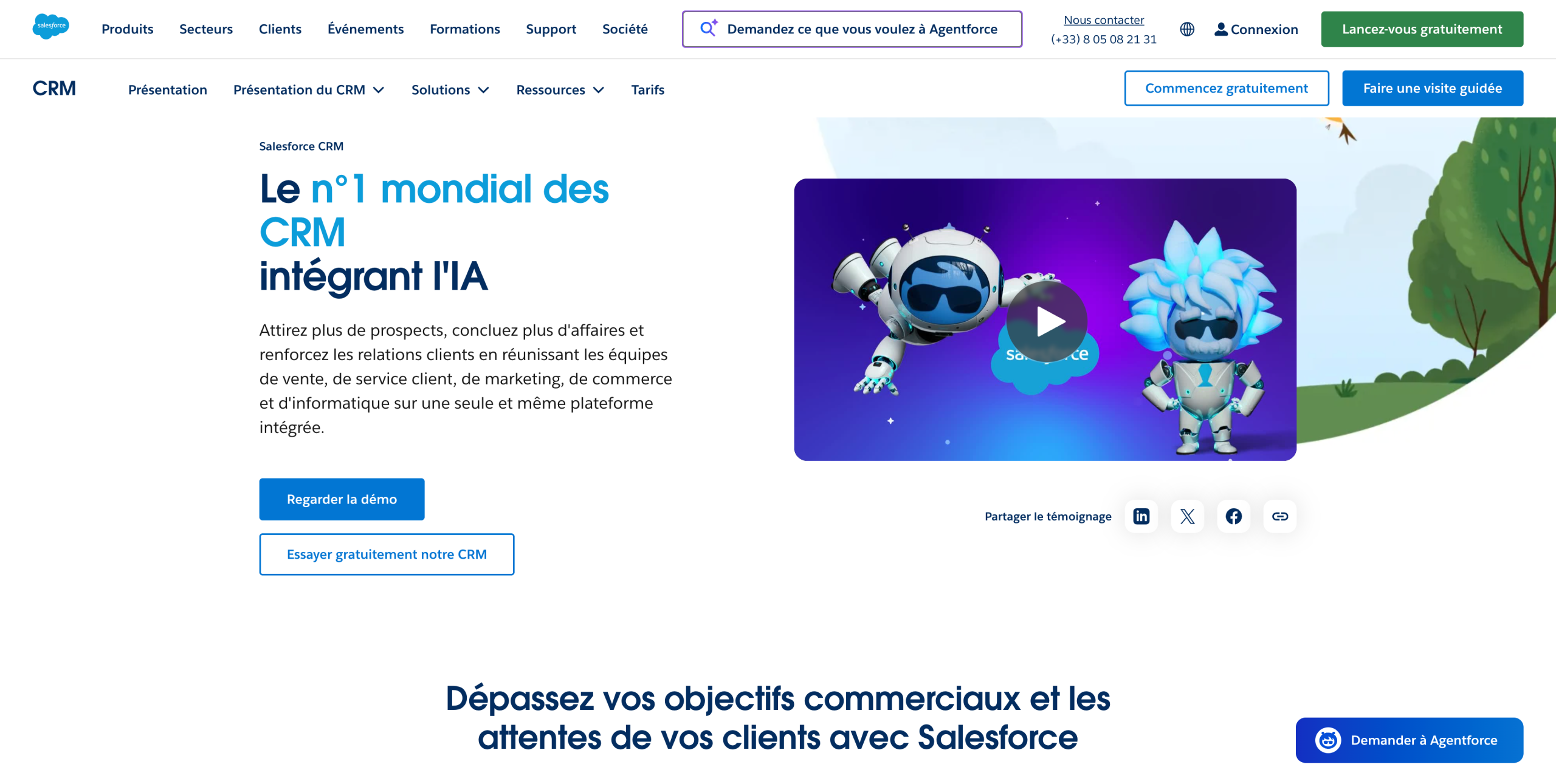 Le CRM de Salesforce
