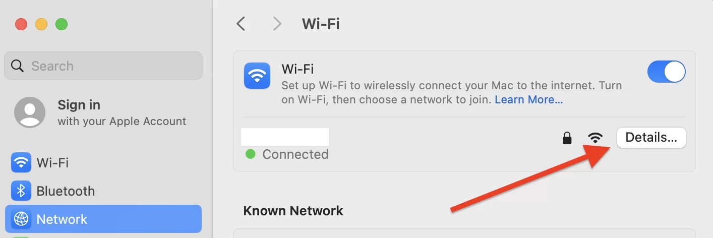 Disable your proxy server on macOS.