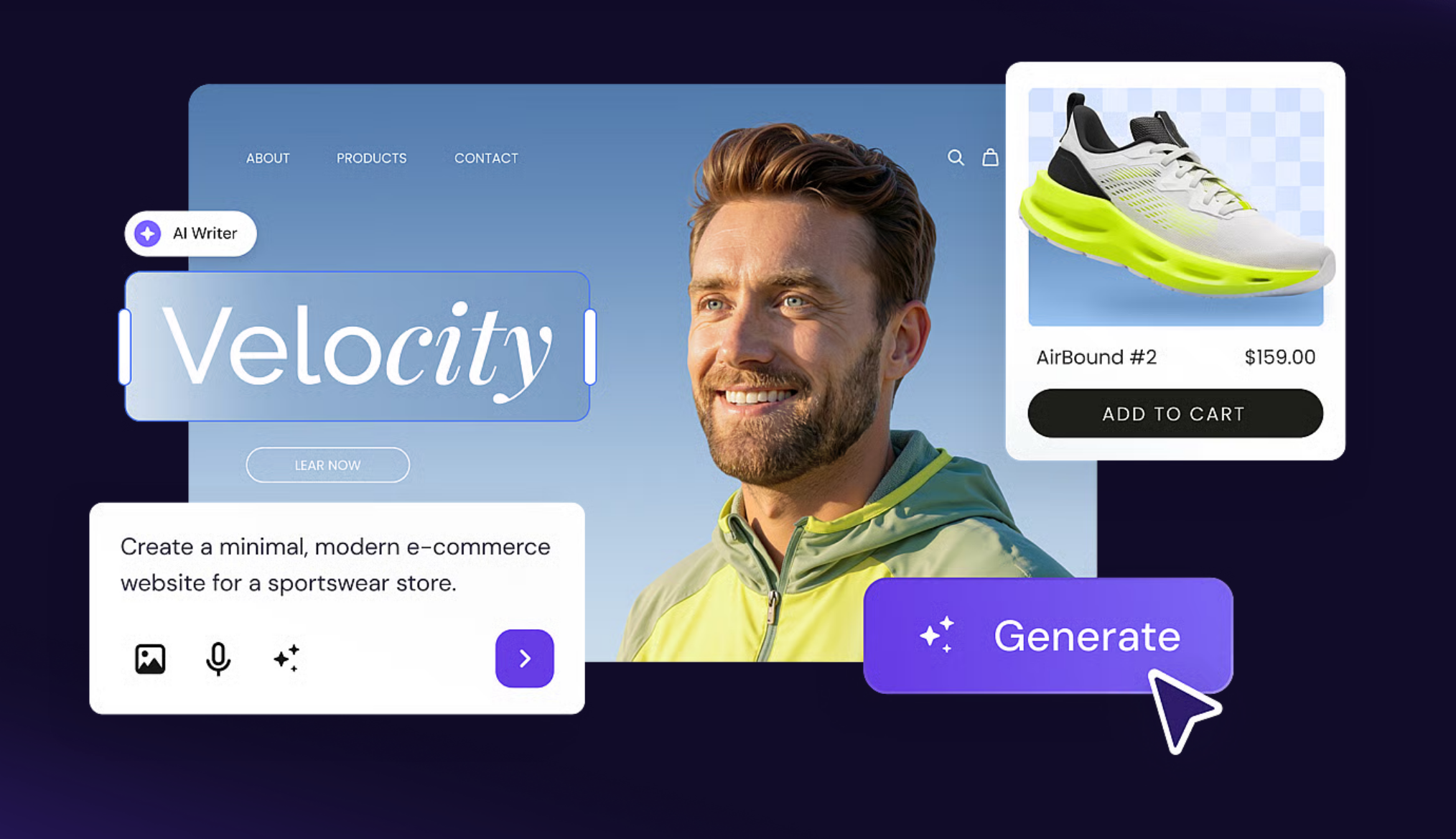 Hostinger’s AI Website Builder lets you create from an initial vision.