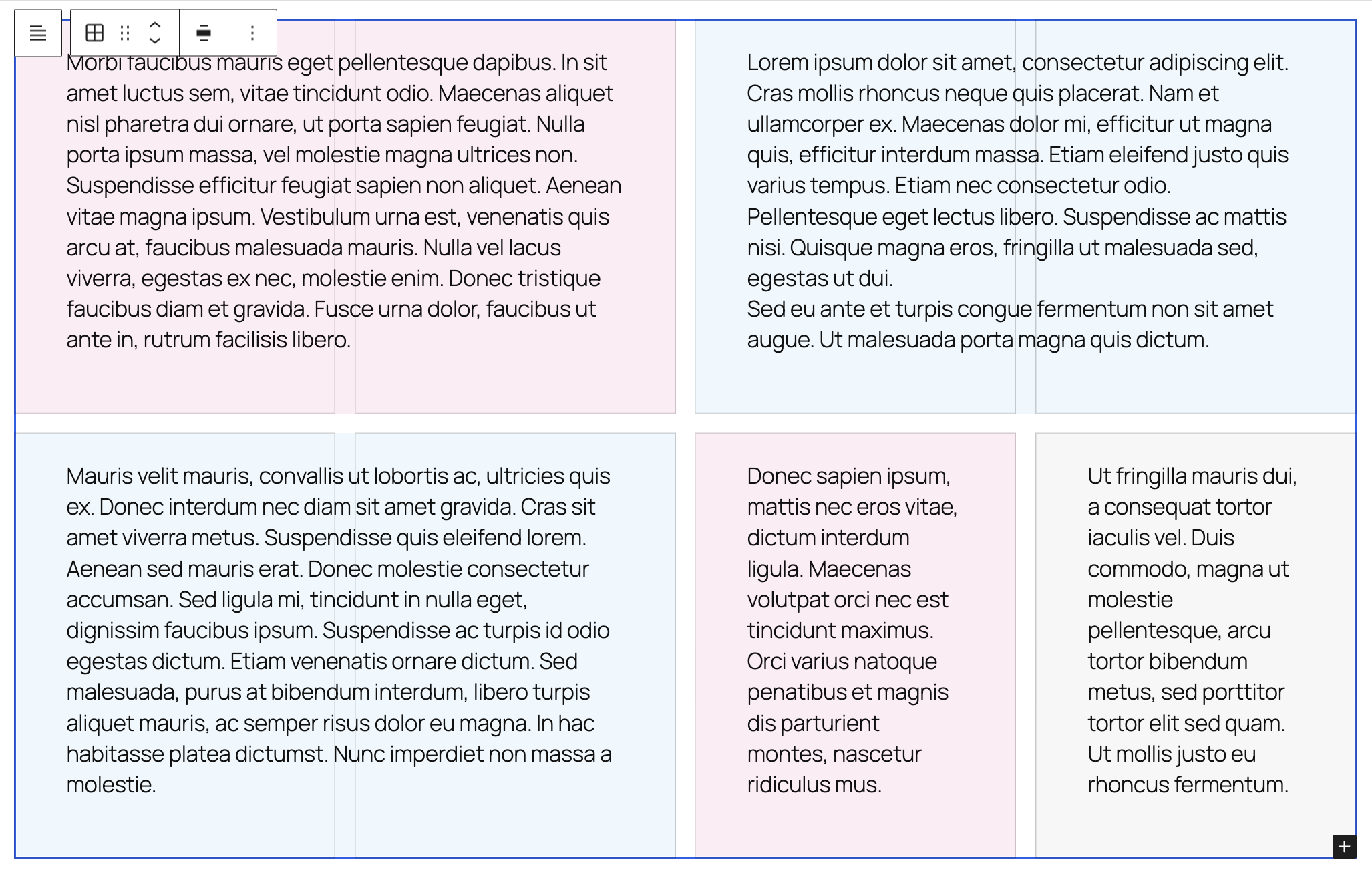 The Grid block on WordPress