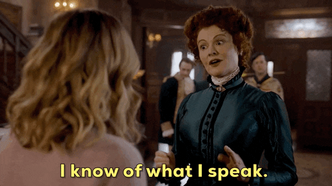 Une dame dit I know of what I speak.