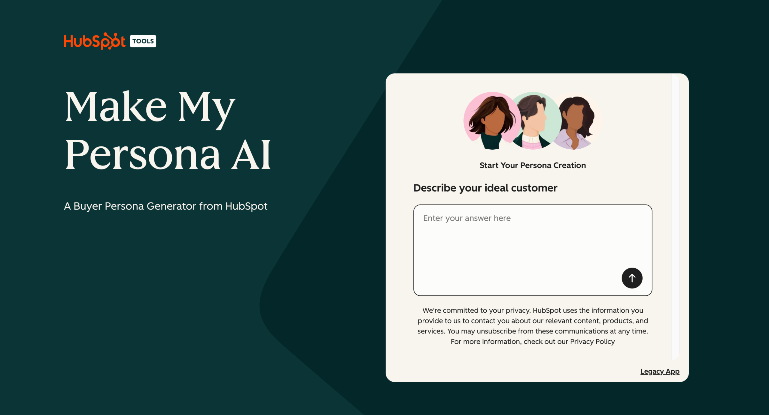 HubSpot's Make My Persona tool.