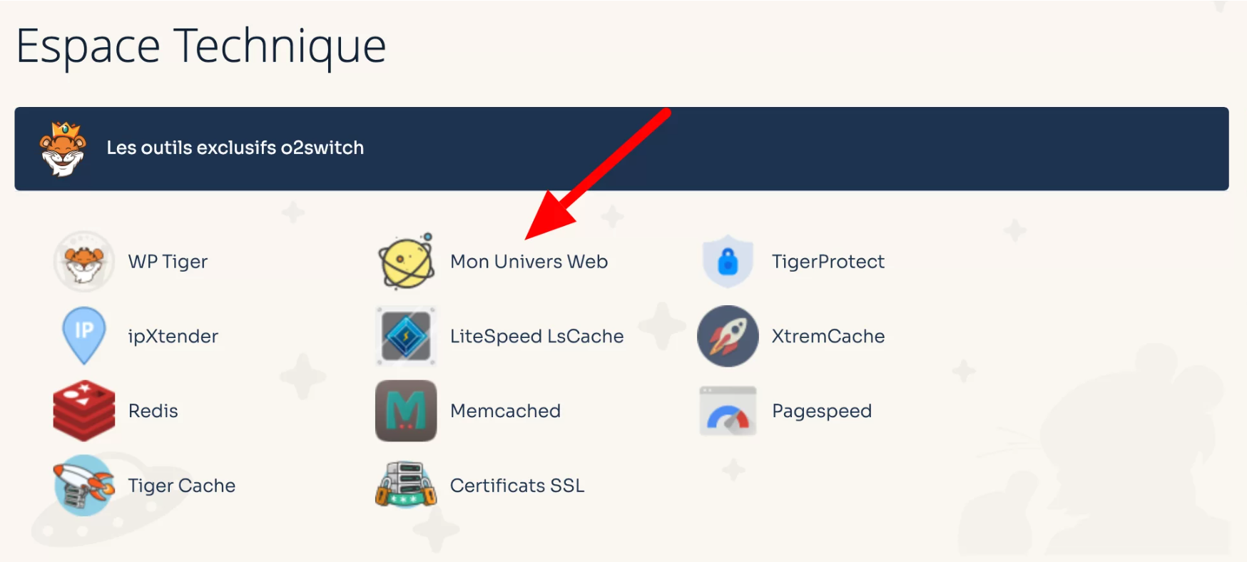 Outils exclusifs d'o2switch vs OVHcloud.