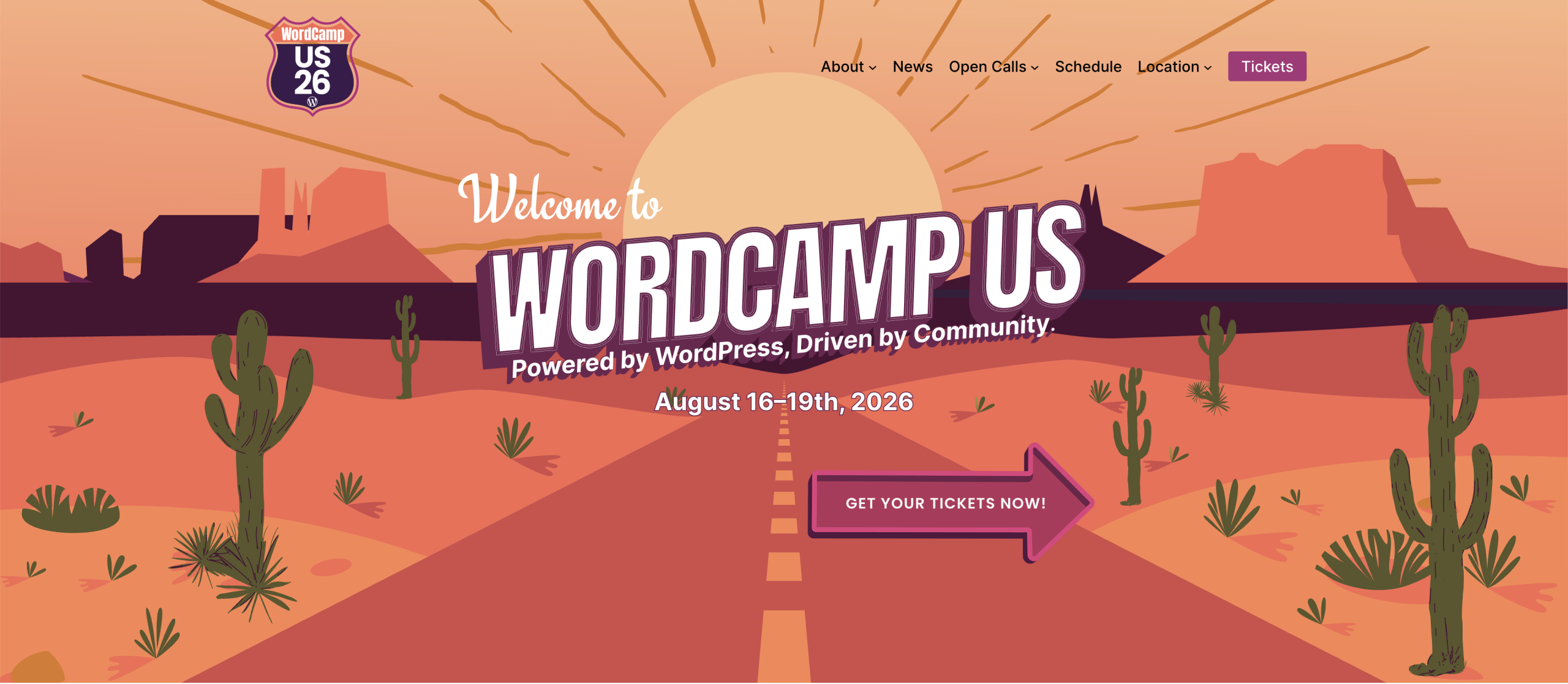 The WordCamp US website